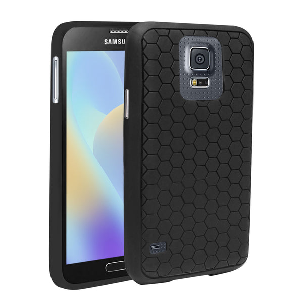Samsung Galaxy S5 Case - Honeycomb Pattern, Compatible with Extended Battery
