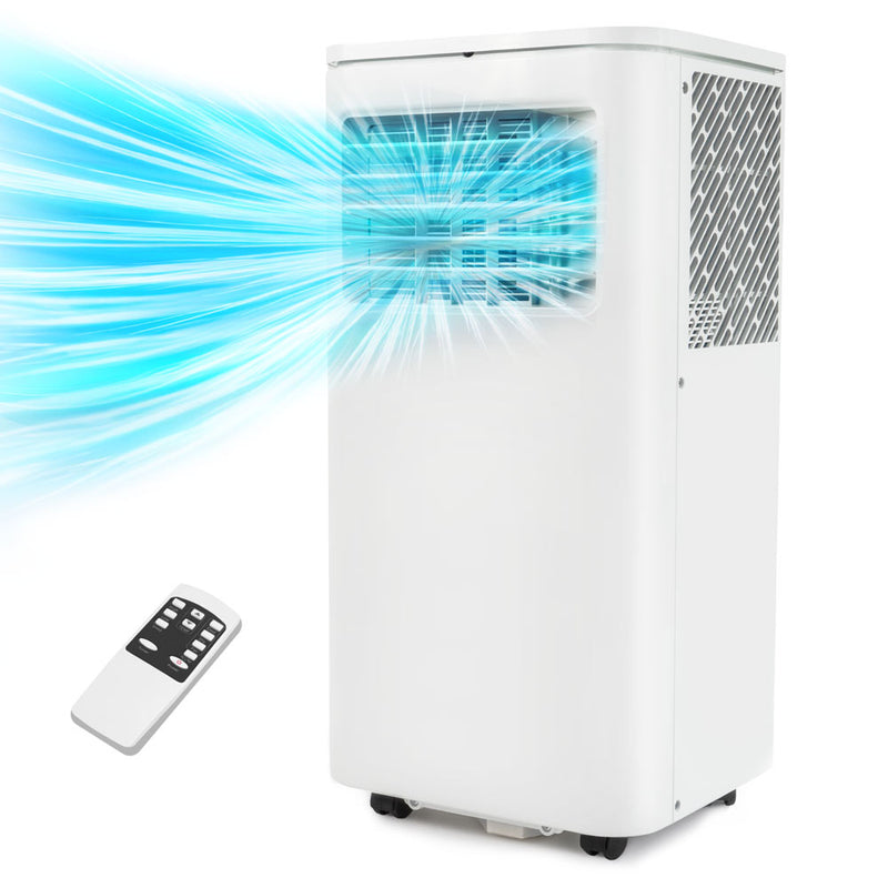 8000 BTU Portable Air Conditioner with Remote, 24H Timer, Dehumidifier, Window Mount Kit Included