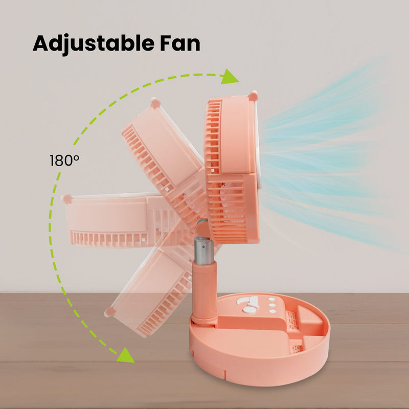 Folding Portable Mini Fan - Night Light