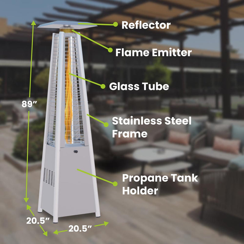 Patio Electric Heater - Stainless Steel, 1500W - Gorilla Gadgets