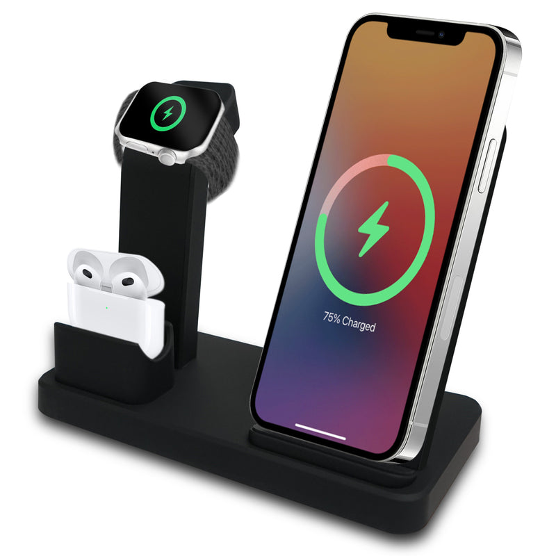 3-in-1 Qi Wireless Charging Stand For Apple Devices