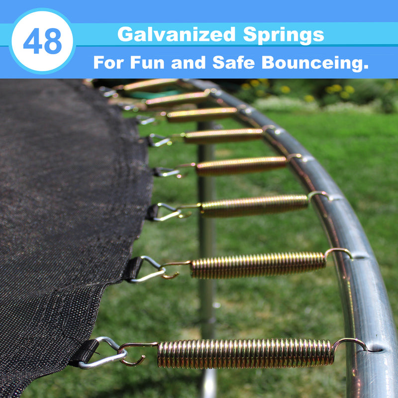 Outdoor Trampoline - Galvanized Steel Frame - Gorilla Gadgets