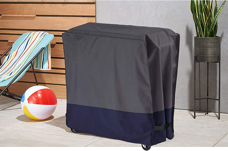 SOFW Cooler Cart Cover,Patio Cooler On Wheels, Beverage Cart, Rolling Ice Chest, Party Cooler Protective Cover Waterproof,34”L x 19" H x 31" W