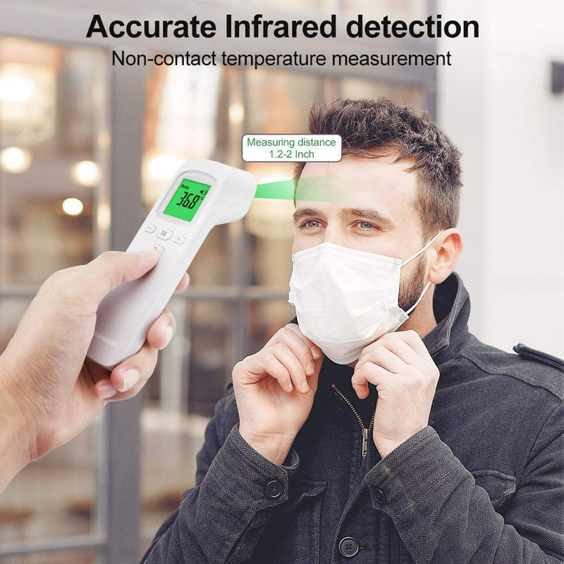 Handheld Infrared Forehead Thermometer Reader With Alarm & Memory Function