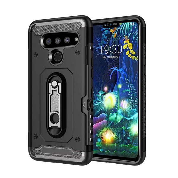 LG V50 Armor Case with Card Slot and Kickstand