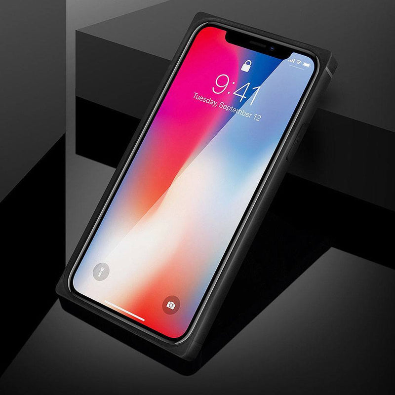 iPhone X Square Case - Tempered Glass Back