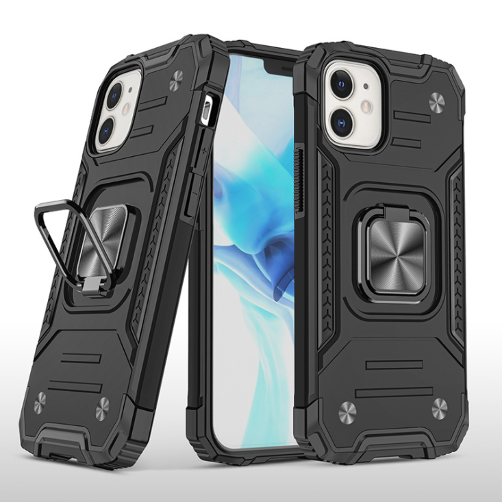 iPhone 12 Pro Max Case - Heavy-Duty, Ring Holder