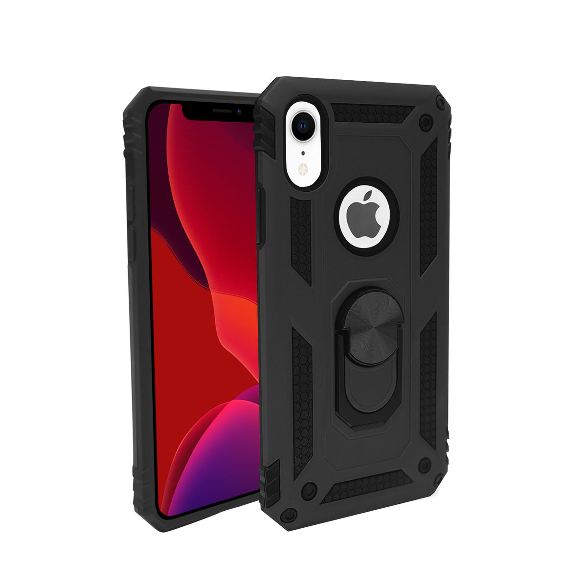 iPhone XR Case - Heavy-Duty, Ring Holder