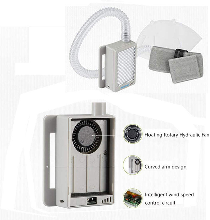 Portable Personal Air Purifier with Rechargeable Air Circulation System for Outdoor Activities, Construction, and Sports