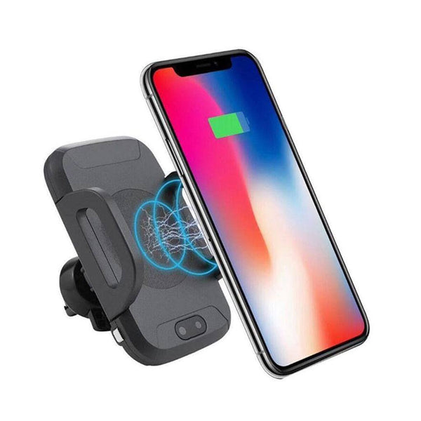 Wireless Charger Car Mount with Sensor Auto-Clamp and QC 3.0 Adapter - Gorilla Gadgets