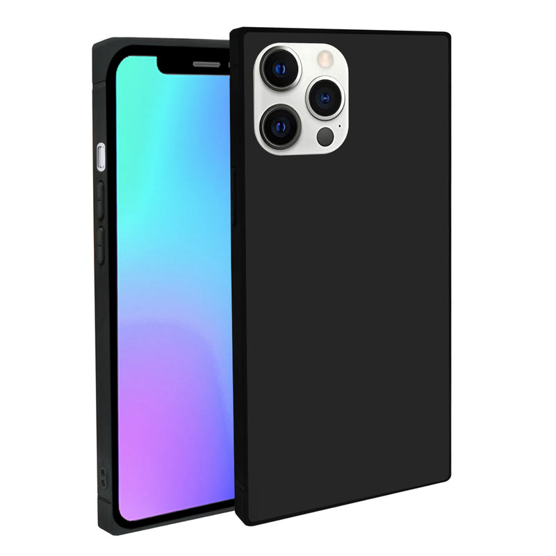 iPhone 11 Pro Square Shockproof Protective Case with Tempered Glass Back