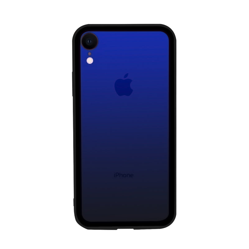 iPhone XR Case - Color Gradient Tempered Glass Back