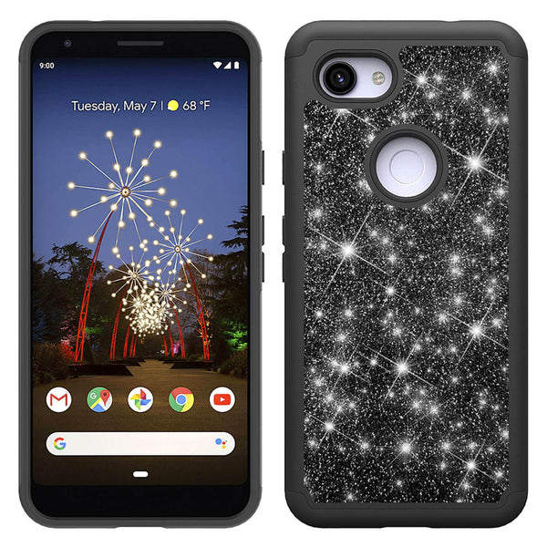 Google Pixel 3a Protective Glitter Case - Gorilla Gadgets