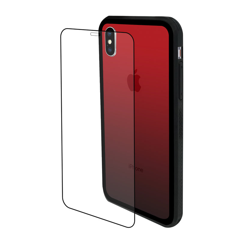 iPhone XS Max Case - Color Gradient Tempered Glass Back
