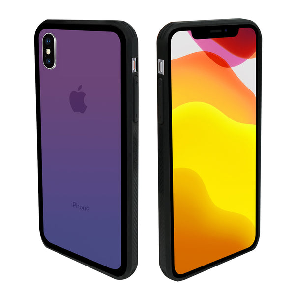 iPhone X /XS Case - Color Gradient Tempered Glass Back