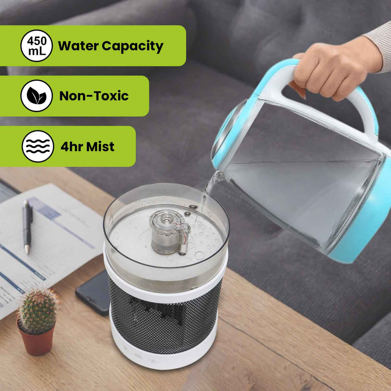 pouring water humidifier