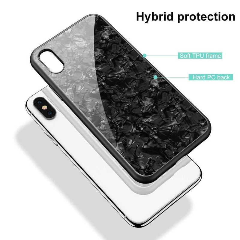 iPhone XR Marble Pattern 9H Tempered Glass Case - Gorilla Gadgets