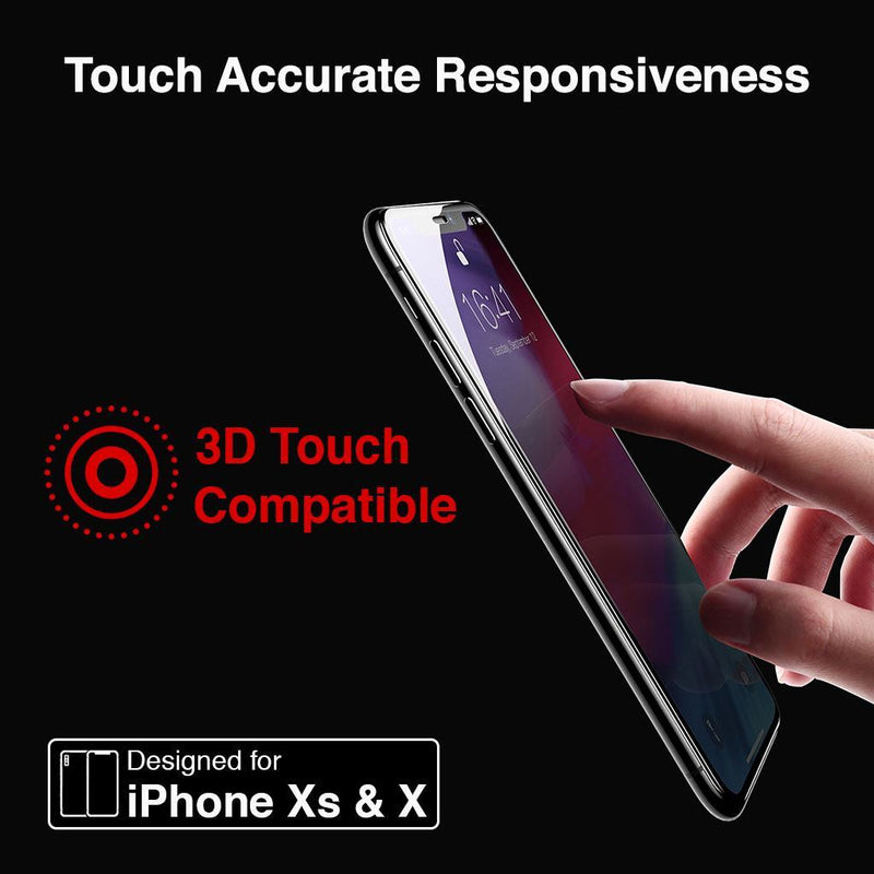 iPhone Xs / X Full Coverage Tempered Glass Screen Protector (Clear) - Gorilla Gadgets