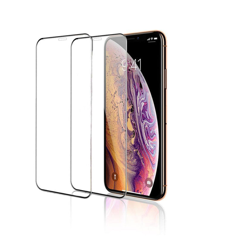 2-Pack iPhone Xs Max Full Coverage Tempered Glass Screen Protector (Clear) - Gorilla Gadgets
