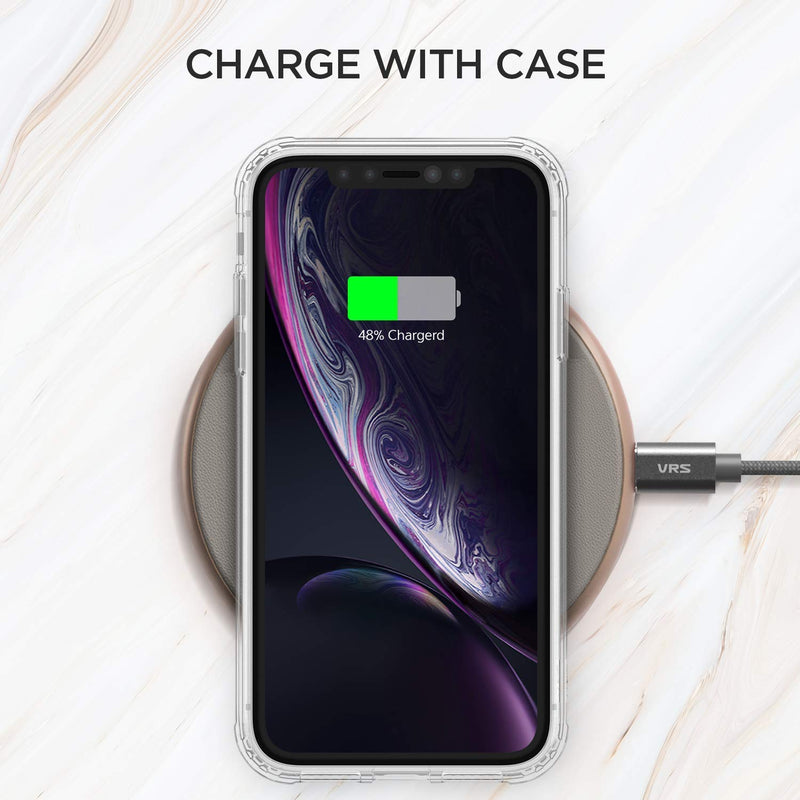 iPhone XS Max Clear TPU Case with Tempered Glass Back