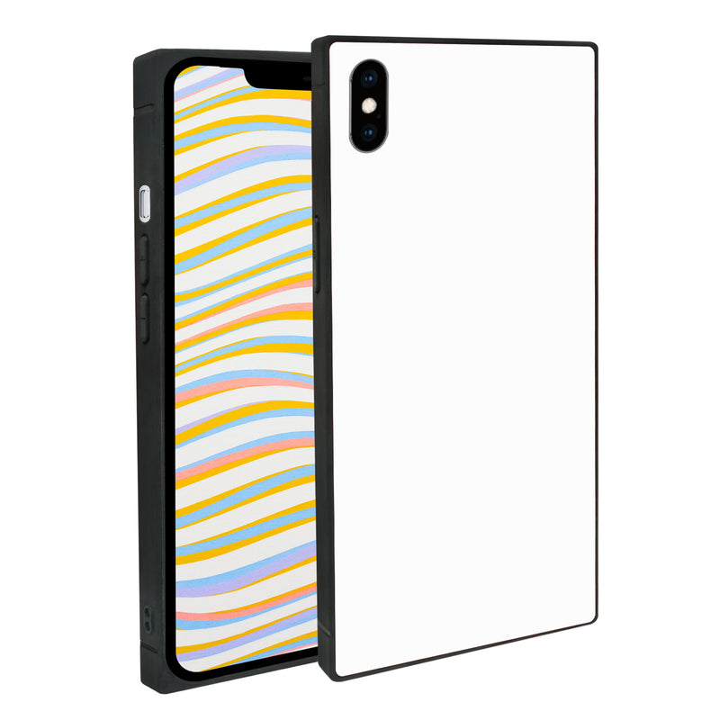 iPhone X /XS Square Case - Tempered Glass Back