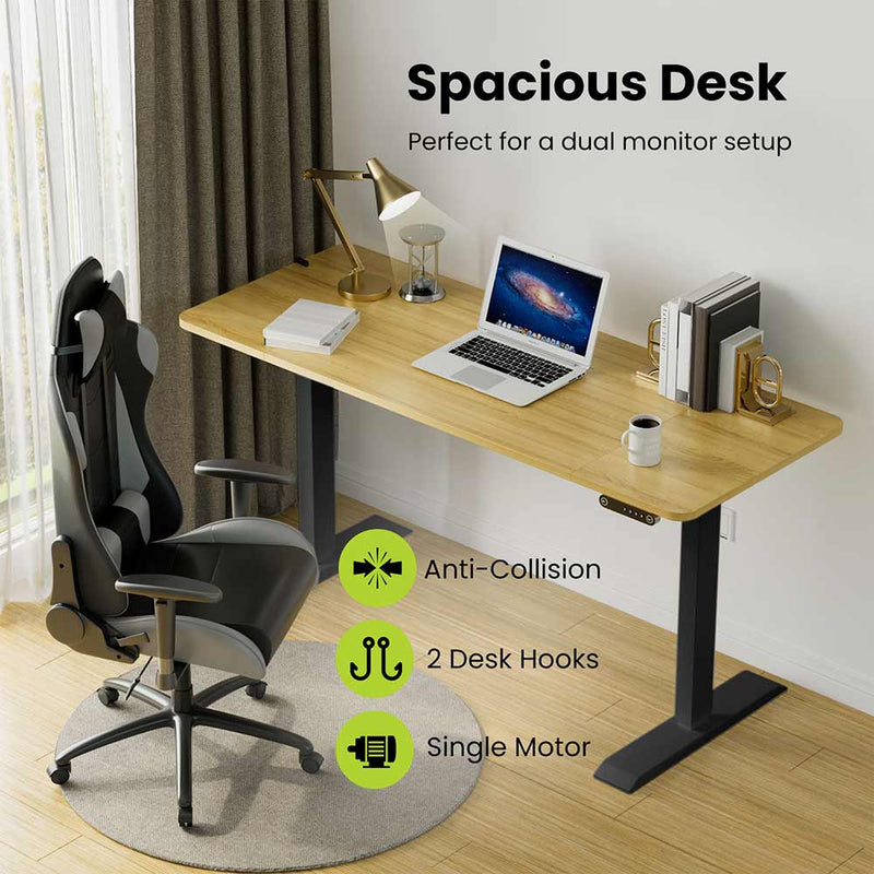 Electric Height Adjustable Standing Desk | 60x24 in
