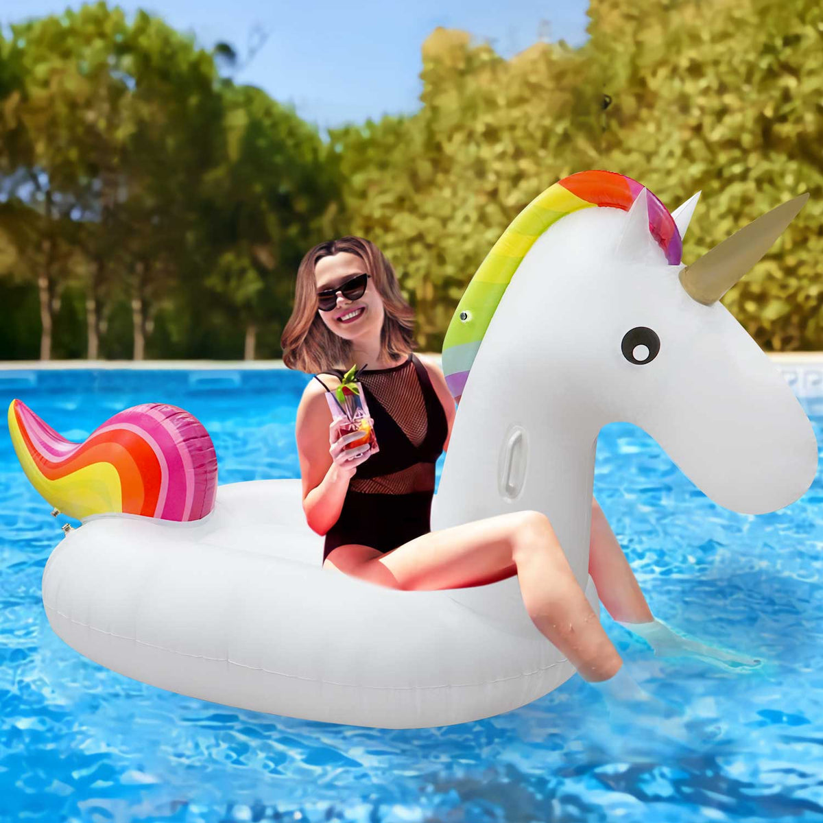 Inflatable unicorn pool toy on sale